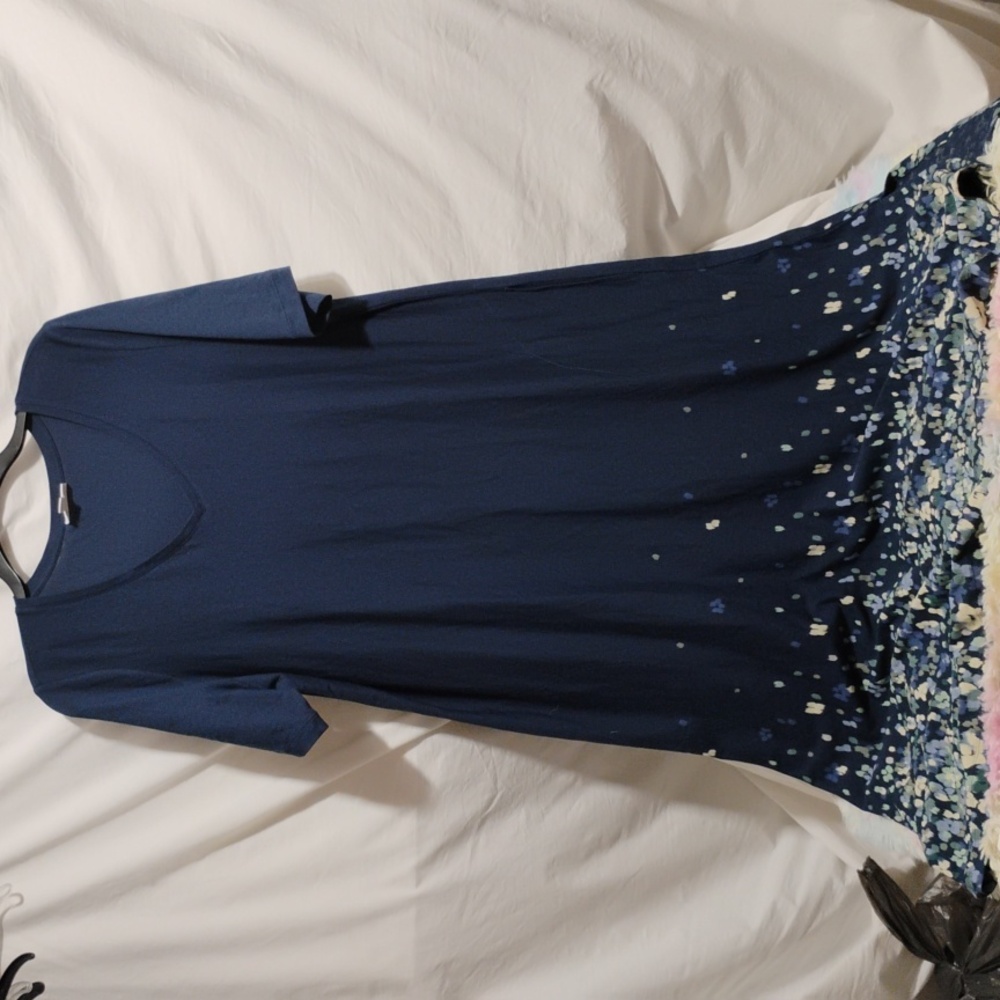 (D-16) NWOT Pure Jill V-Neck Maxi Dress Sz.L
